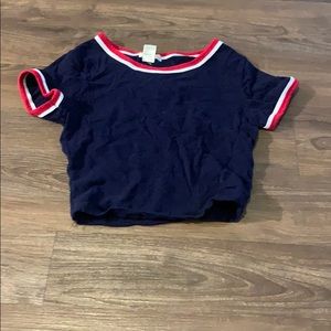 2 for $10 Blue crop top